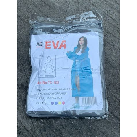 Jual Jas Hujan Dewasa Model Poncho Waterproof Bahan Eva Tebal Jas