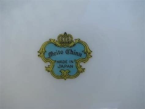 Hand Painted Vintage Made In Japan Meito China Six Square Salad Plates