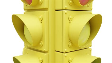 3d Model 4 Way Traffic Light Vr Ar Low Poly Cgtrader
