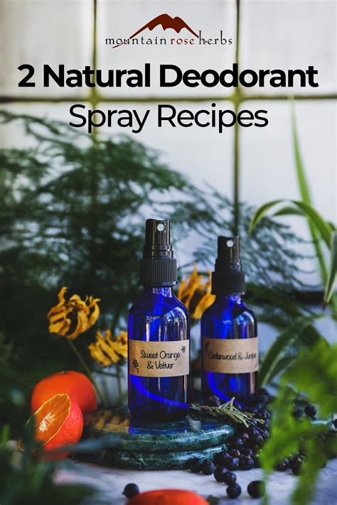 Diy Natural Deodorant Spray Recipes Recipe Diy Natural Deodorant