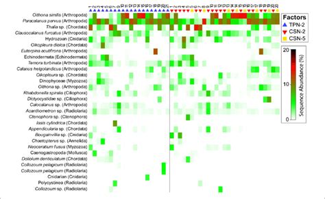 Shade Plot Displaying The Most Abundant Amplicon Sequence Variants