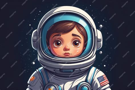 Premium Photo Cute Astronaut Confused Thinking Cartoon Vector Icon