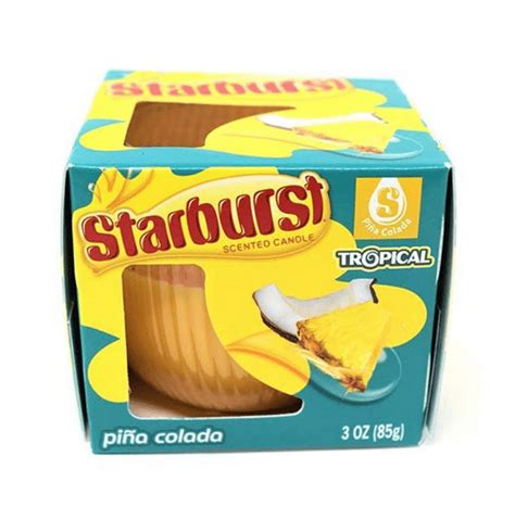 Starburst Tropical Piña Colada Scented Candle Makes Food Scents