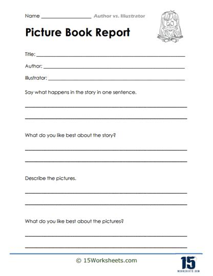 Author And Illustrator Worksheets Worksheets Worksheets Library