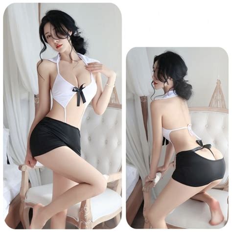 Jual SET LINGERIE SEXY KOSTUM GURU JEPANG BAJU DINAS WANITA F364 Shopee Indonesia