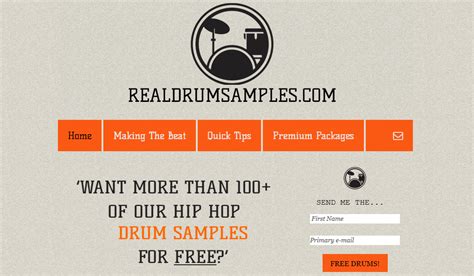 Free Hip Hop Drum Samples by Real Drum Samples (100 WAV's) | Hip hop ...