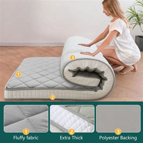Japanese Floor Mattress Futon Mattress Foldable And Portable Roll Up
