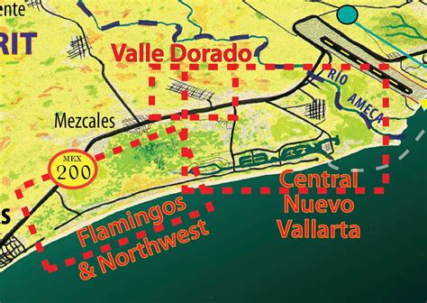 Mapa Jeff Cartography: Nuevo Vallarta Panoramic Map