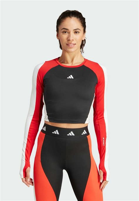 Adidas Performance Techfit Aeroready Colorblock Long Sleeved Top