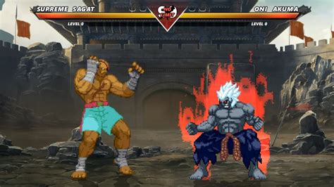 Supreme Sagat Vs Oni Akuma The Most Epic Fight Ever Made Youtube