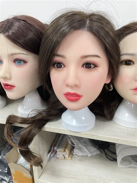 Extra Silicone Sex Doll Head With Hair Transplant