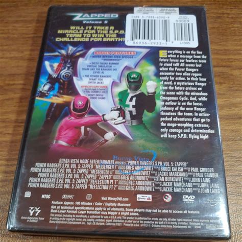 Power Rangers S P D Vol 5 Zapped Dvd 2005 For Sale Online Ebay