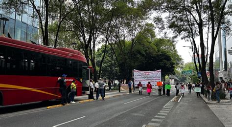 Chilango Cierran estaciones del Metrobús por manifestación en Insurgentes