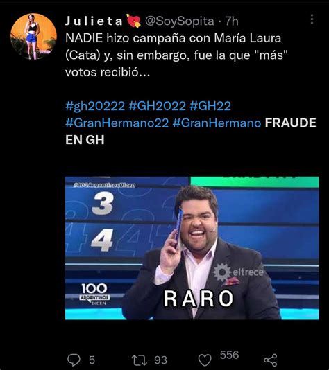 Fraude en Gran Hermano En Twitter cuestionaron la eliminación de Cata