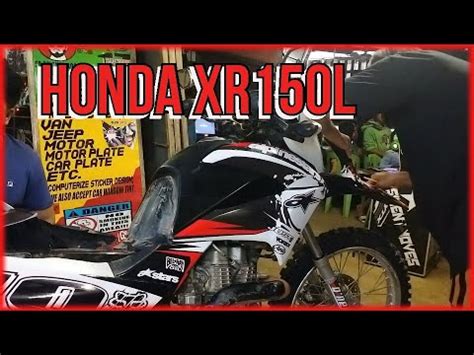 HONDA XR150L DECALS INSTALLATION CUSTOMIZED DECALS YouTube