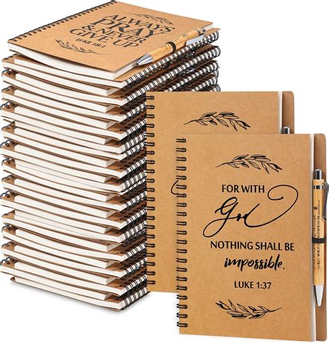 Amazon Kosiz Pcs Christian Gifts Bulk A Spiral Notebook And