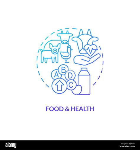 Food And Health Blue Gradient Concept Icon Stock Vector Image And Art Alamy