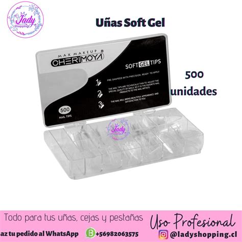 UÑAS SOFT GEL CHERIMOYA 500UNID INS173 Lady Shopping Todo en