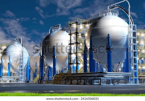 30 Round Hydrogen Storage Tanks Images, Stock Photos, 3D objects ...