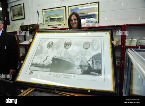 A Signed Print Belonging To Millvina Dean The Last Remaining Survivor