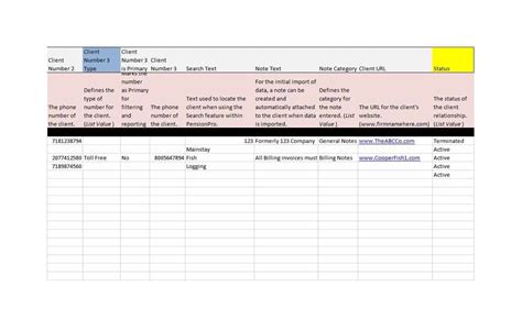 Free Printable Customer List Templates Pdf Excel Word