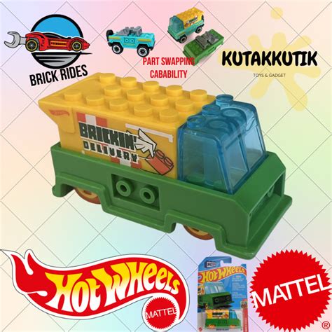 Hot Wheels Mobil Lego Truck Brickin Delivery Lot C Brick Rides Lazada Indonesia