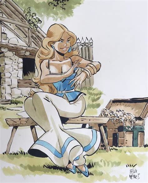 Meynet Félix Dessin Original Couleur Hommage à Uderzo Catawiki