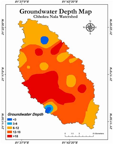 Groundwater Depth Map Download Scientific Diagram