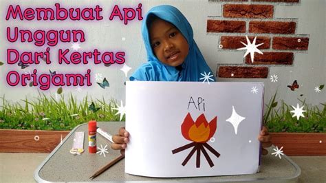 Kreasi Anak Tk Paud Membuat Api Unggun Dari Kertas Origami Youtube