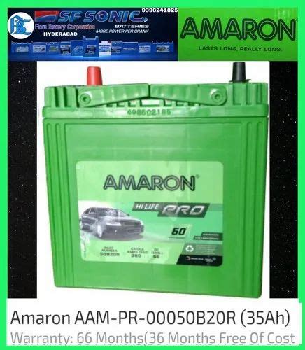 AAM PR 00050B20R AMARON Batteries Warranty 48 Month At Best Price In