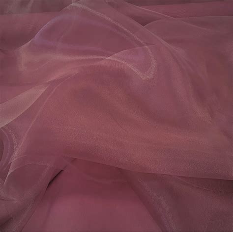 Fabrics Organza Rose Dust Col Cm Wide Sold On A Metre Roll