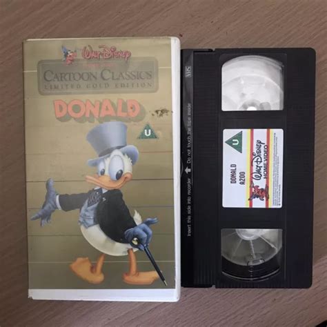 Walt Disney Cartoon Classics Vhs Video Limited Gold Edition