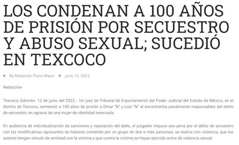 Los Condenan A 100 Años De Prisión Por Secuestro Y Abuso Sexual