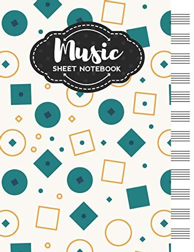 Music Sheet Notebook Blank Staff Manuscript Paper With Geometric