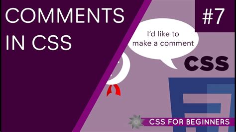 CSS Tutorial For Beginners 07 CSS Comments And Where To Use Them