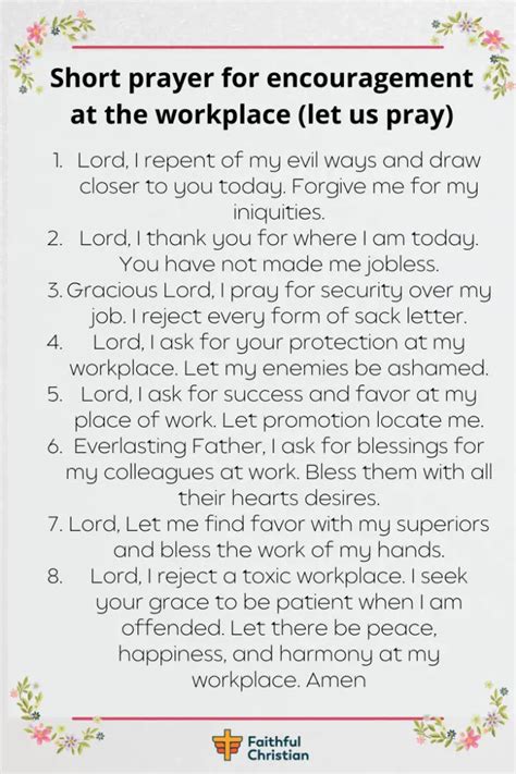 7 Prayers For Encouragement At Work Problems And Protection