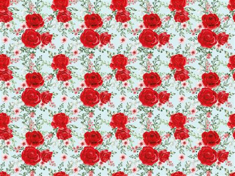 Tapis vinyle fleurs et plantes élégance florale rouge