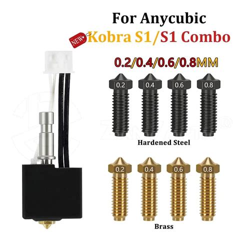 Hotend For Anycubic Kobra S1 Hotend Kobra S1 Combo Hot End Kit For Anycubic Kobra S1 Nozzle
