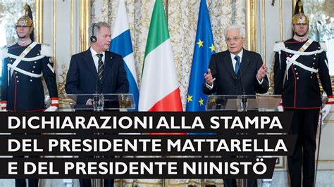 Dichiarazioni Alla Stampa Del Presidente Mattarella E Del Presidente