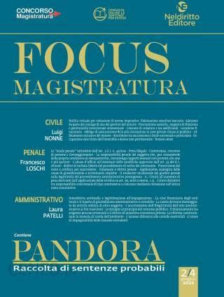 Focus Magistratura Concorso Magistratura Civile Penale