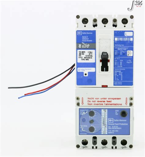 16805 CUTLER-HAMMER EARTH LEAKAGE CIRCUIT BREAKER 150A, 480VAC W