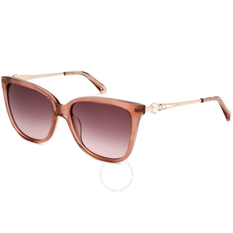 Swarovski Ladies Pink Cat Eye Sunglasses Sk0189 5572t 664689999309 Sunglasses Jomashop