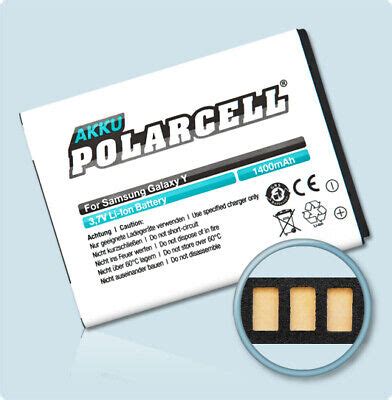 Polarcell Akku F R Samsung Galaxy Y Gt S Pocket Gt S Batterie