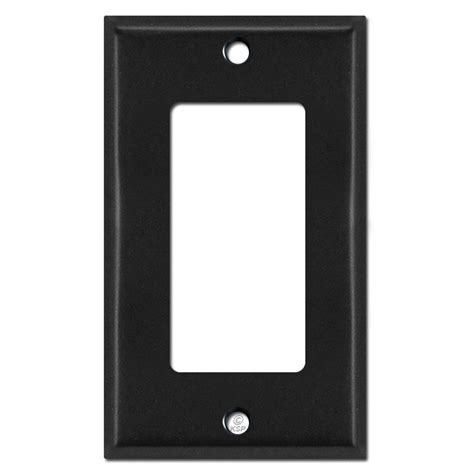 1 Decora Light Switch Plate Covers - Black | Kyle Switch Plates