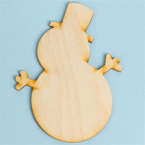 Unfinished Wood Snowman Cutout All Wood Cutouts Wood Crafts Craft Supplies Factory