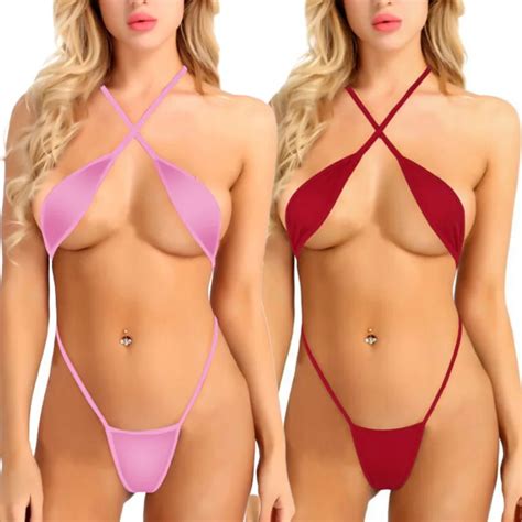 2023 Fashion Women Bodysuit Swimsuit Womens Sexy Lingerie Cross Bandage Thong Temptation