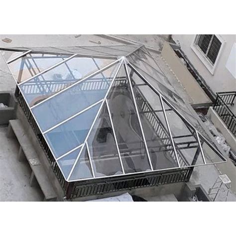 Glass And Mild Steel Pyramid Polycarbonate Skylight At Rs Square