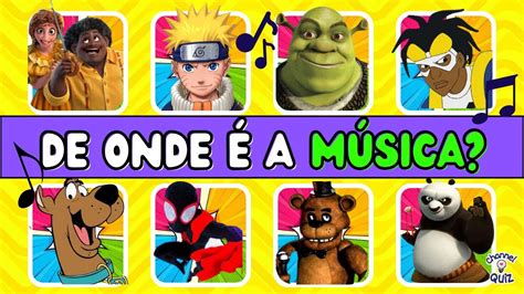 ADIVINHE O DESENHO OU FILME PELA MÚSICA Desafio Musical YouTube