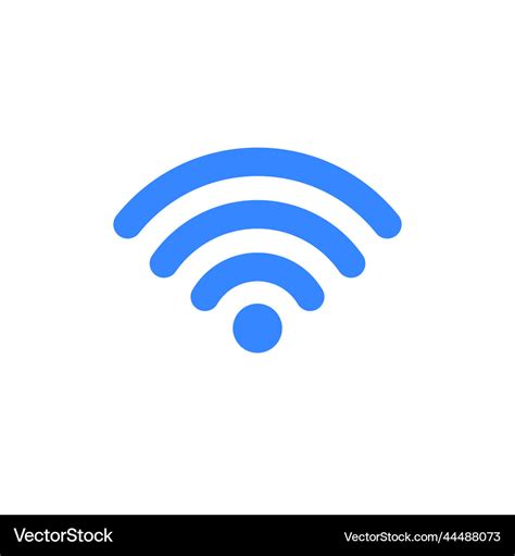 Wifi Symbol Icon Wireless Internet Signal Vector Image