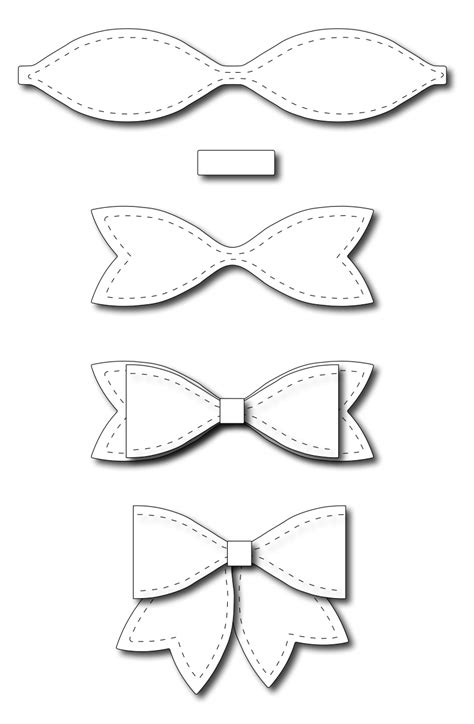 Free Printable Paper Bow Template